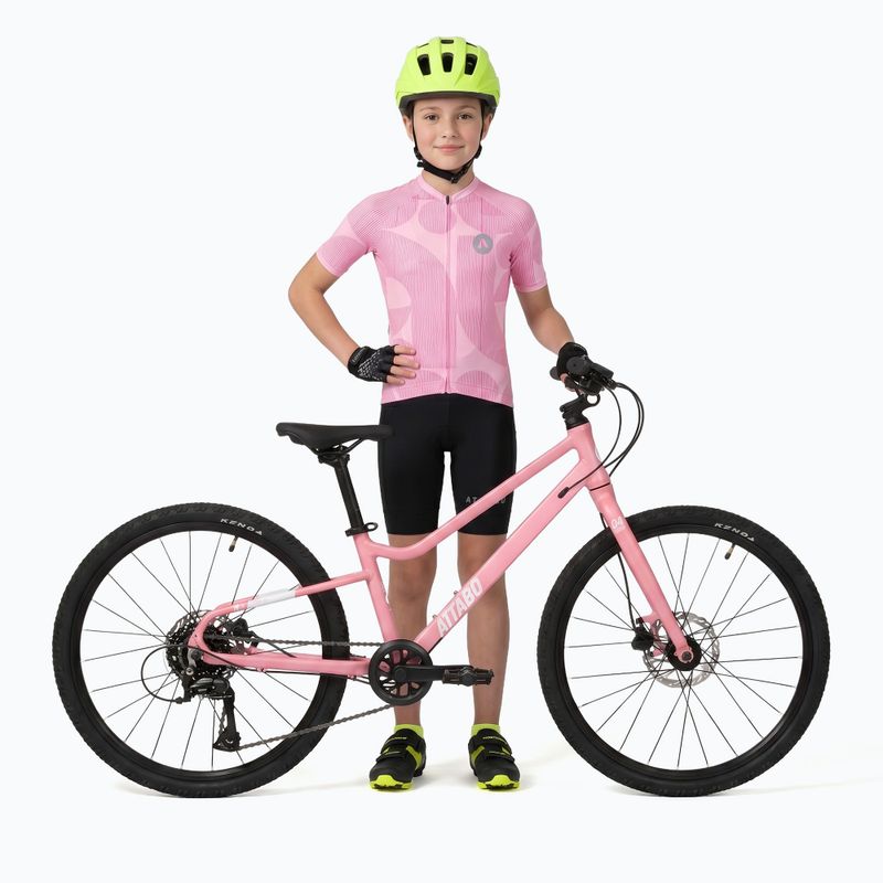 Maglia da ciclismo per bambini ATTABO Vites WMNS pink 5
