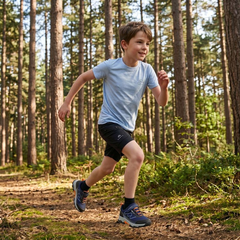 Maglietta da trekking per bambini KADVA Merivra merino blue 10