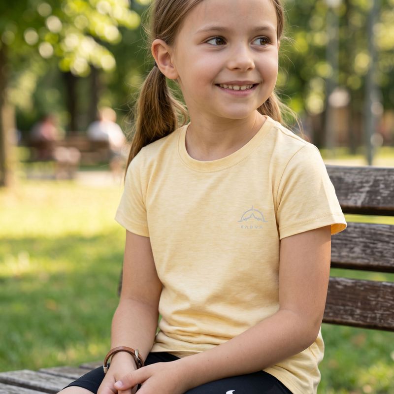 Maglietta da trekking per bambini KADVA Merivra merino peach 5