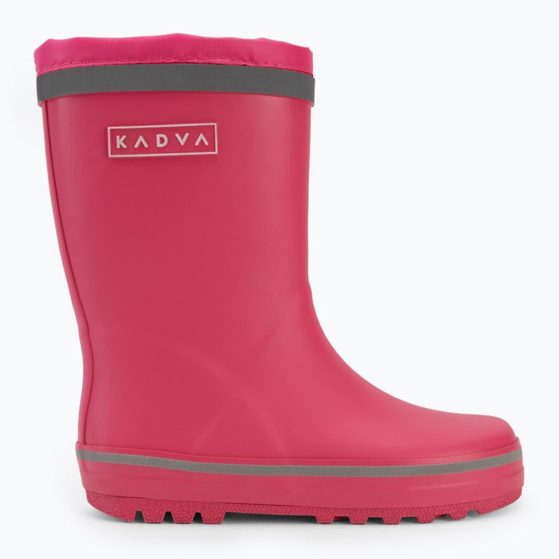 Stivali da pioggia per bambini KADVA PuddleProof JR con elementi riflettenti rosa 12