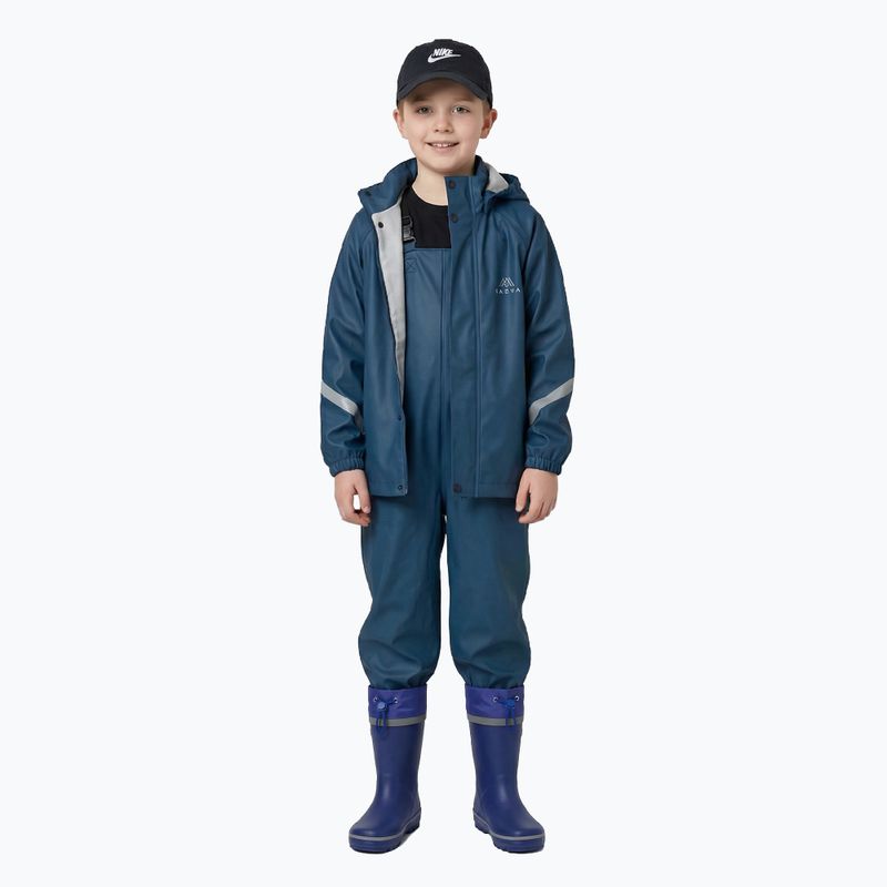 Stivali da pioggia per bambini KADVA PuddleProof JR con elementi riflettenti blu navy 2