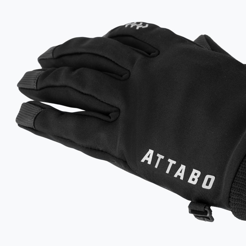 Guanti da ciclismo ATTABO LOREEF GLOVES antivento imbottiti black 5