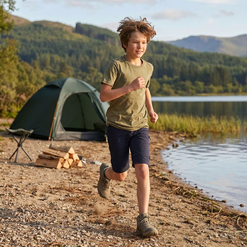 Pantaloni da trekking per bambini KADVA BaseMove 2in1 detachable leg navy blue 16