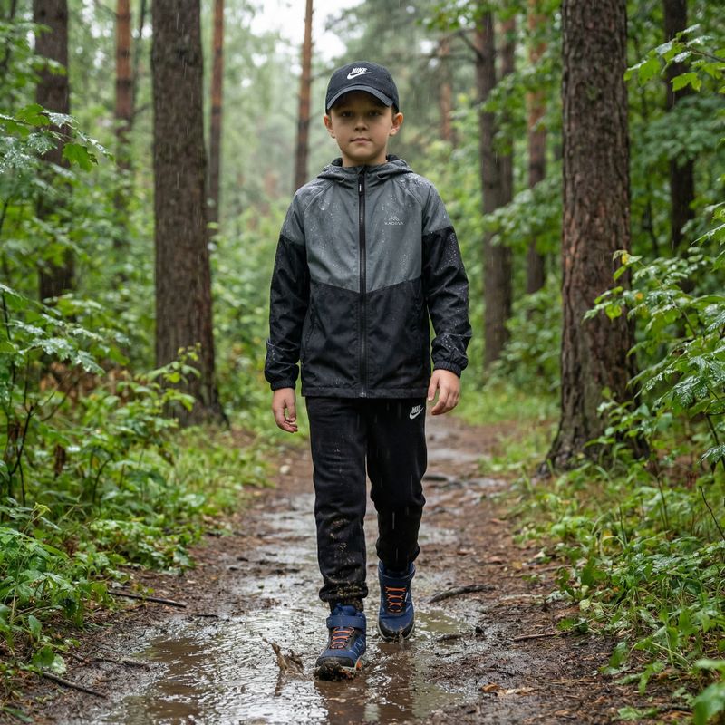 Giacca antipioggia da bambino KADVA Fory Jrb gray 19