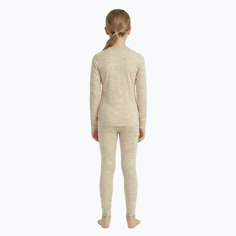 Set intimo termico per bambini WOOLCANO Merino SET0683 beige 3