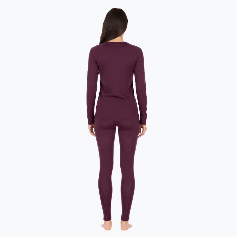 Set intimo termico donna WOOLCANO Merino SET0543 purple 3