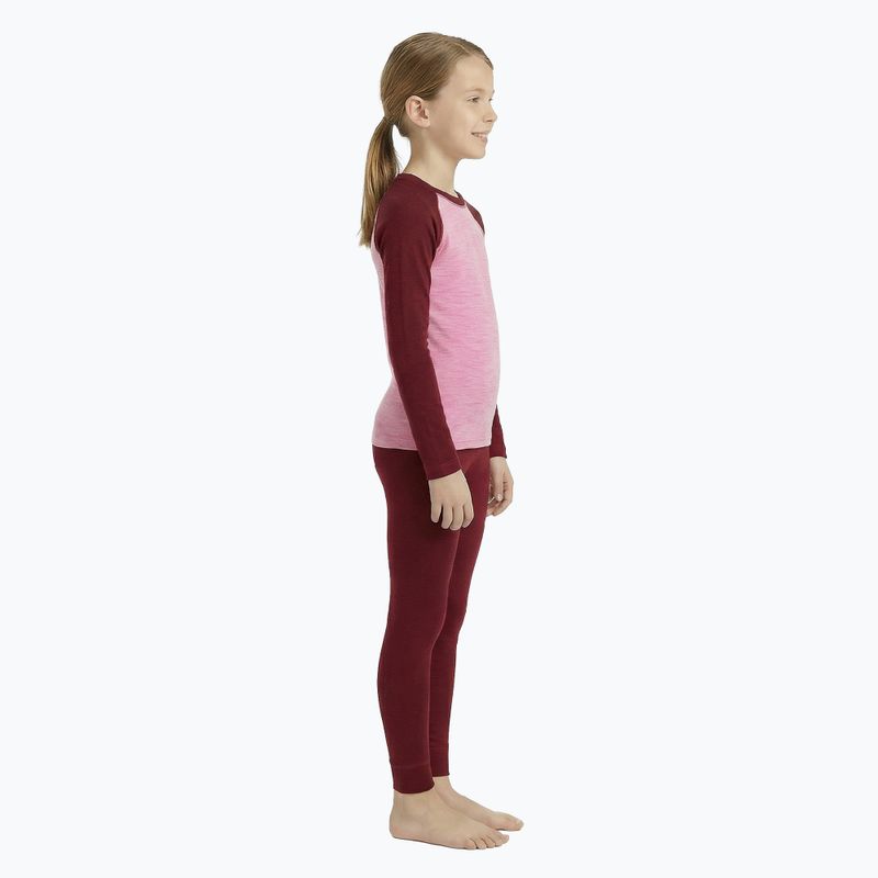 Set intimo termico per bambini WOOLCANO Merino SET0982 purple 2