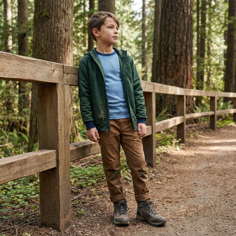 Set intimo termico per bambini WOOLCANO Merino SET0982 blue 7