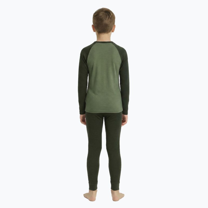 Completo termico per bambini WOOLCANO Merino SET0982 khaki 3