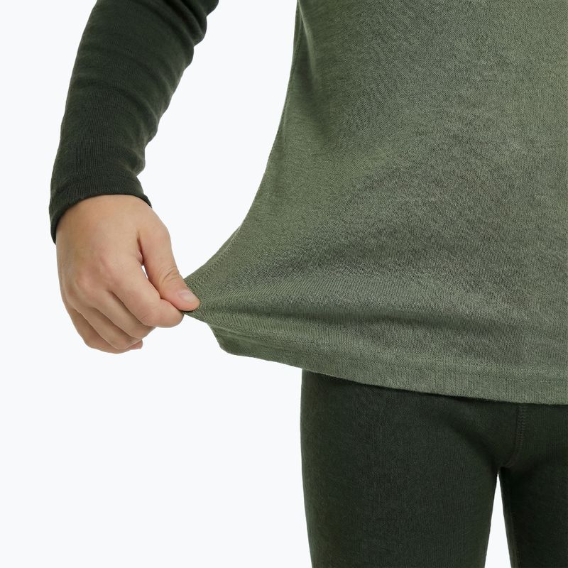 Completo termico per bambini WOOLCANO Merino SET0982 khaki 6