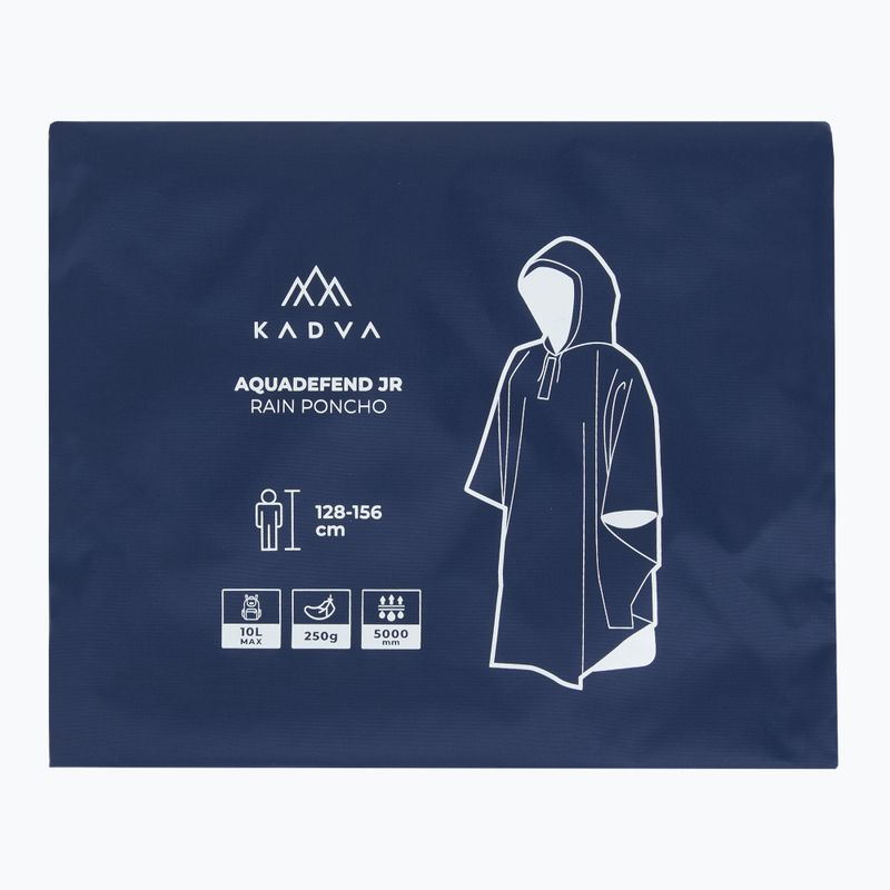 Cappotto impermeabile per bambini KADVA AquaDefend membrana 5000 blu navy 15