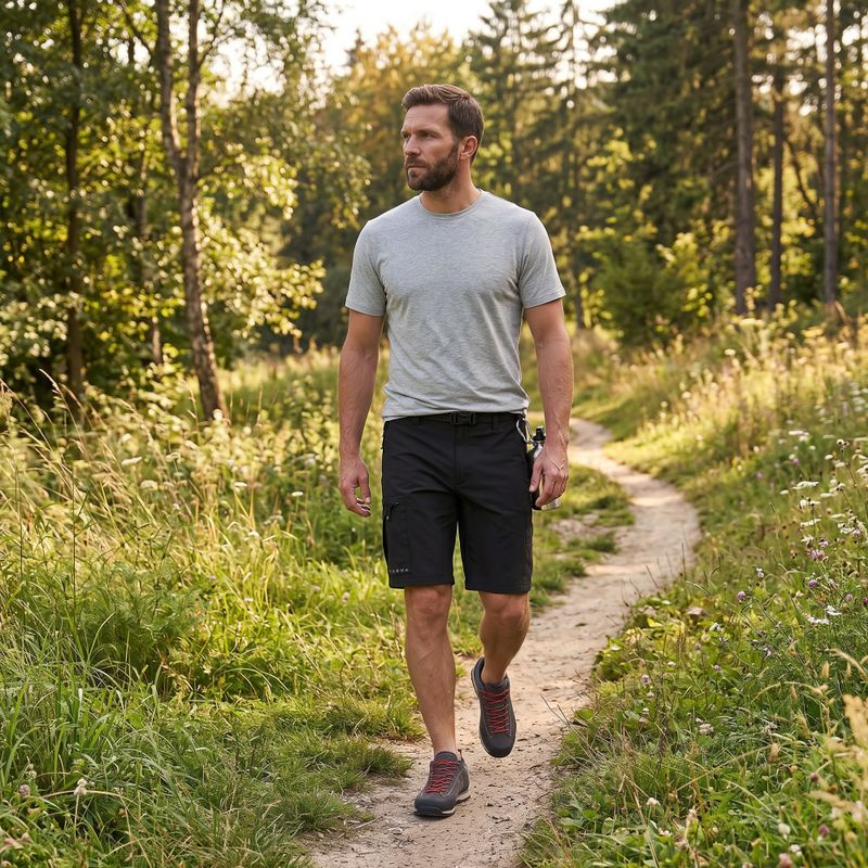 Maglietta da trekking da uomo KADVA Merivra merino green 5