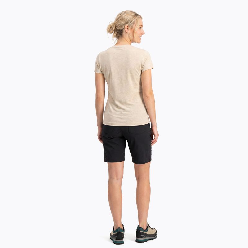 Maglietta da trekking da donna KADVA Merivra merino beige 2