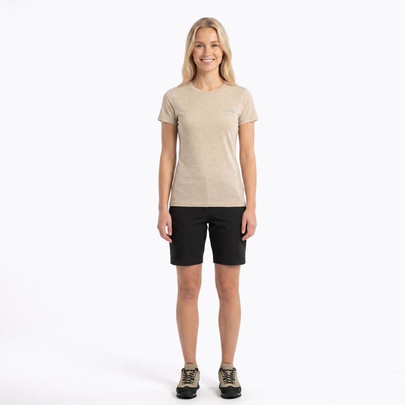 Maglietta da trekking da donna KADVA Merivra merino beige 4