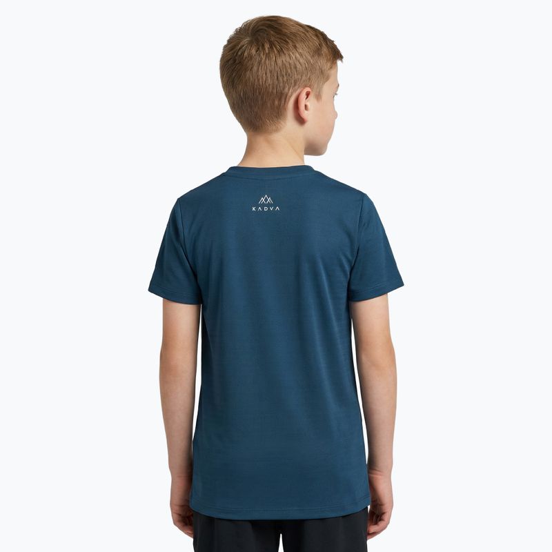 Maglietta da trekking per bambini KADVA TrailCore traspirante blu navy 2