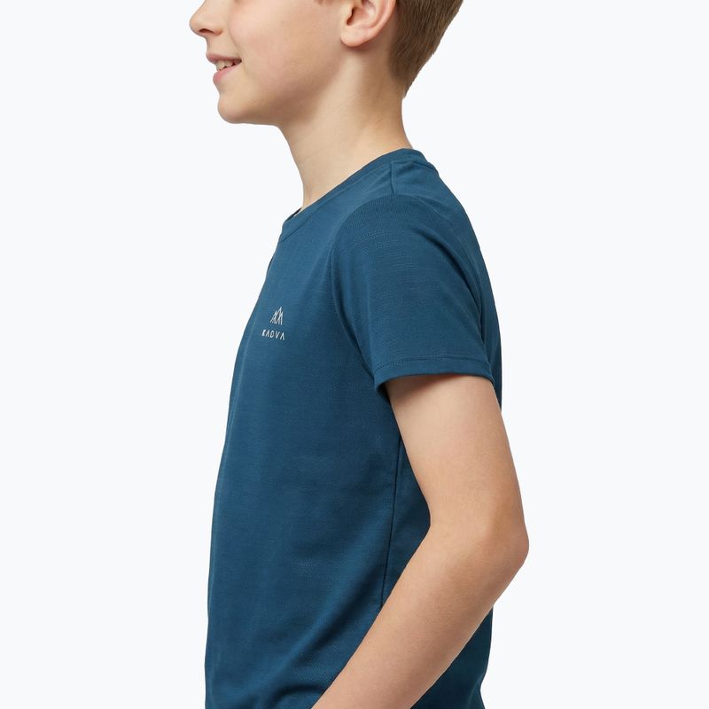 Maglietta da trekking per bambini KADVA TrailCore traspirante blu navy 4