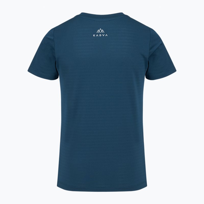 Maglietta da trekking per bambini KADVA TrailCore traspirante blu navy 8