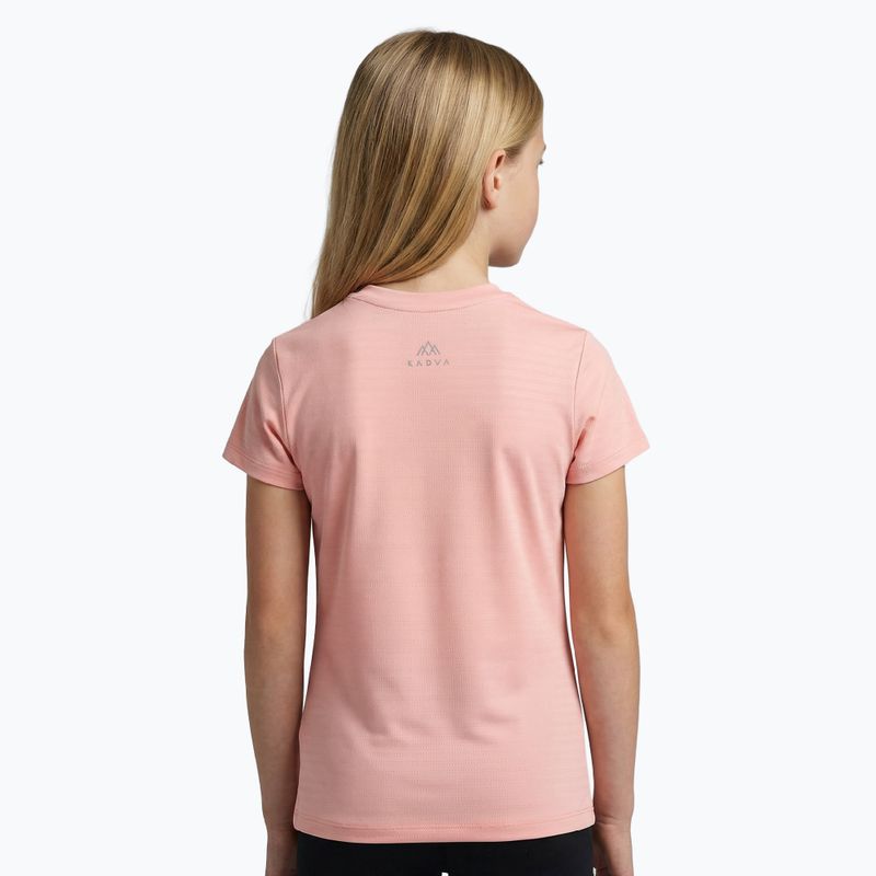 Maglietta da trekking per bambini KADVA TrailCore traspirante rosa 2