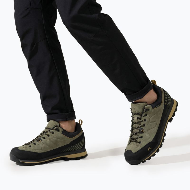 Scarpe da trekking da uomo KADVA NEVRA WP low leather green 3