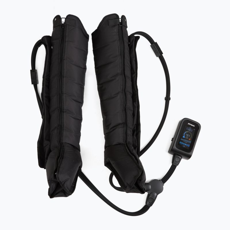 Massaggiatore XTREXO gambali per massaggio compressivo AIRPRESSO 8 nero 9