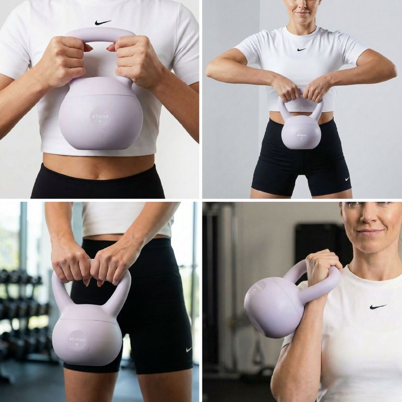 Kettlebell SOFT XTREXO 4 kg viola 6