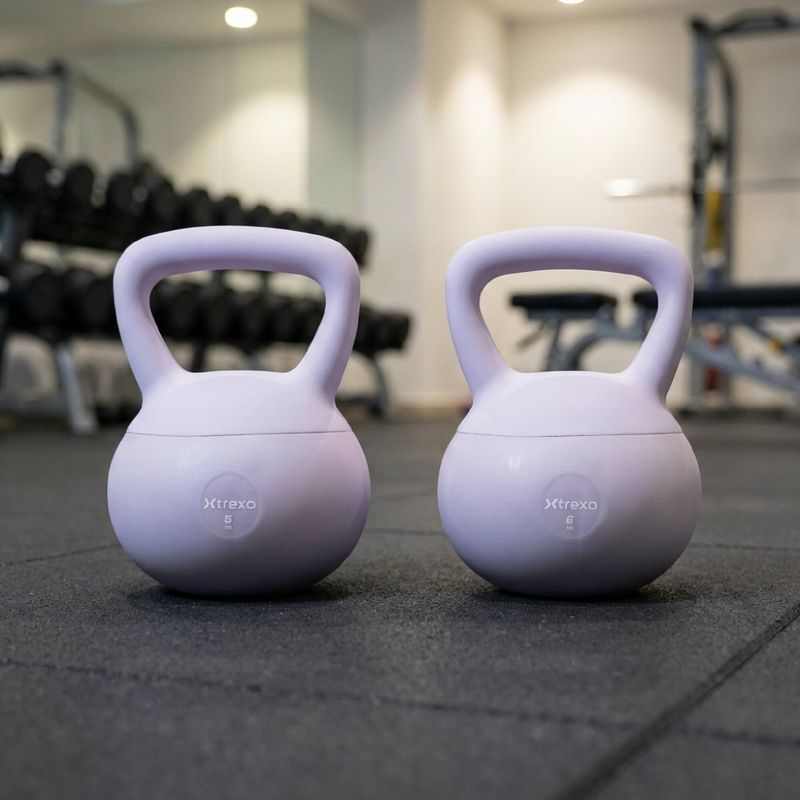 Kettlebell morbido XTREXO 6 kg purple 5