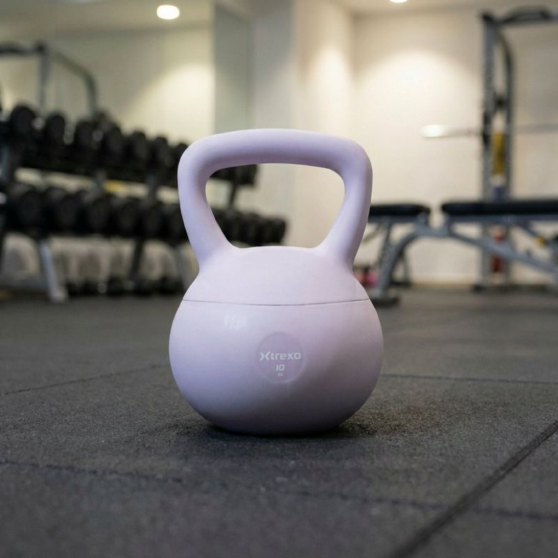 Kettlebell SOFT XTREXO 10 kg viola 5