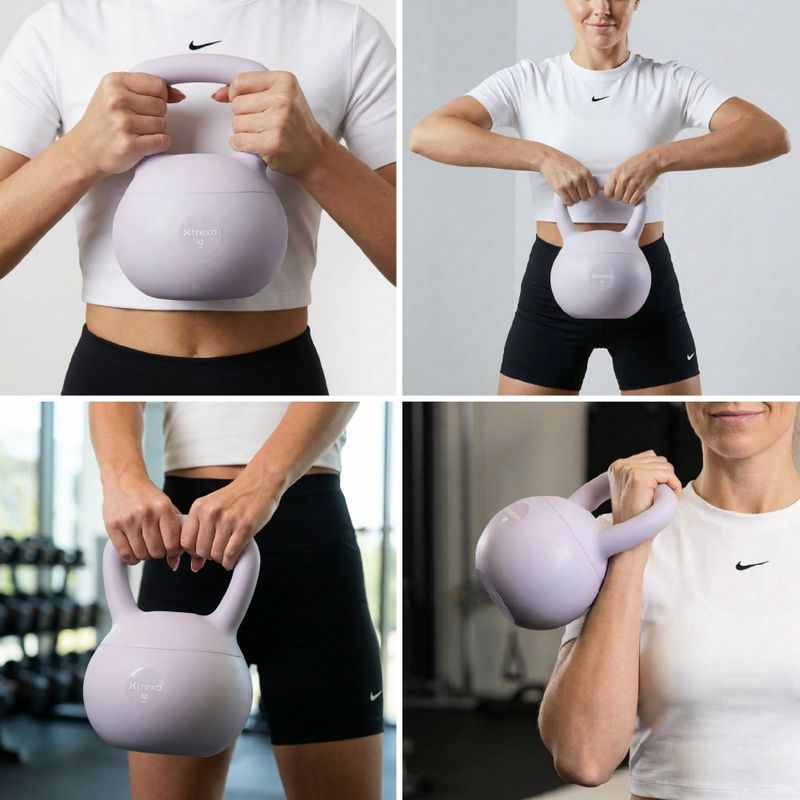 Kettlebell SOFT XTREXO 10 kg viola 6