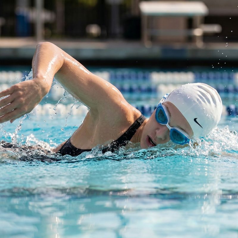 Occhialini da nuoto AQUASTIC Isti white 10