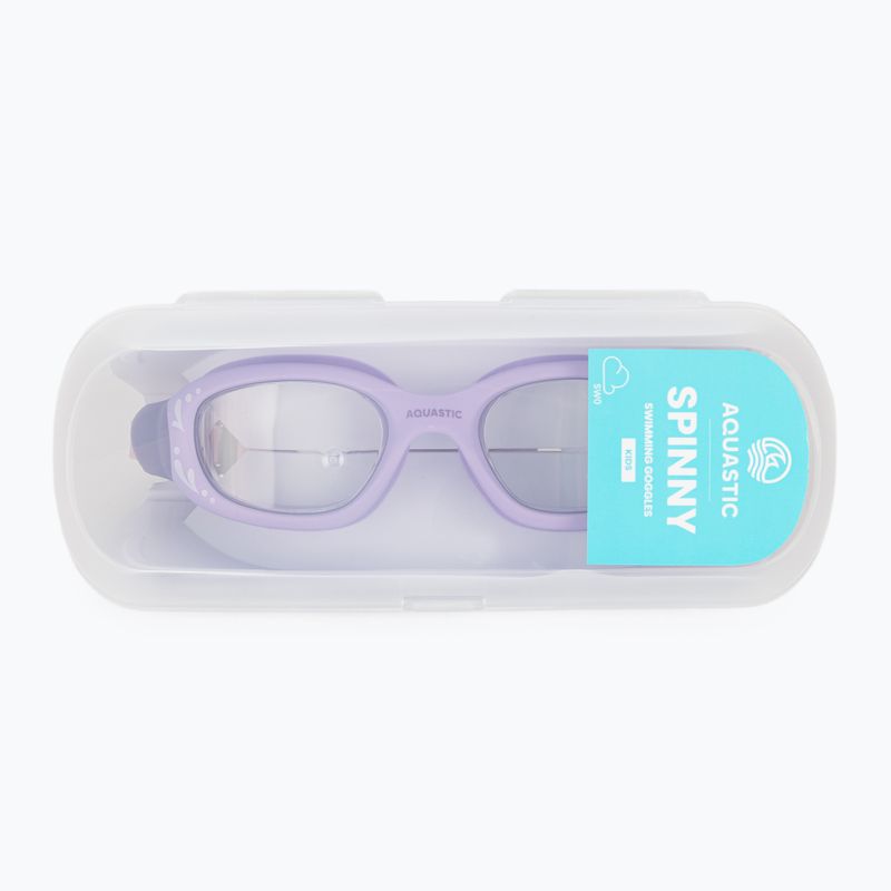 Occhialini da nuoto per bambini AQUASTIC Spinny purple 11