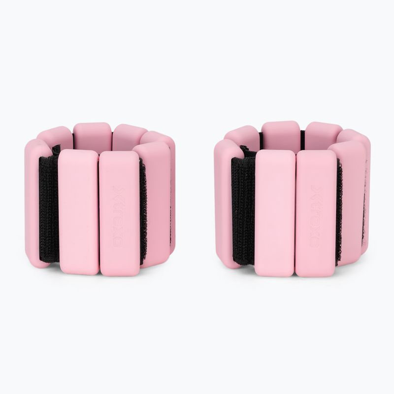 Pesi per caviglie e polsi XTREXO SCULPT 2 x 0,5 kg rosa