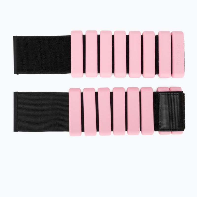 Cavigliere e polsiere con peso  XTREXO SCULPT 2 x 1 kg pink 4