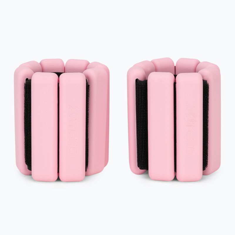 Pesi per caviglie e polsi XTREXO SCULPT 2 x 1.5 kg rosa