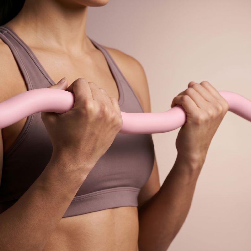Bilanciere curvo XTREXO SCULPT 90 cm rosa 6