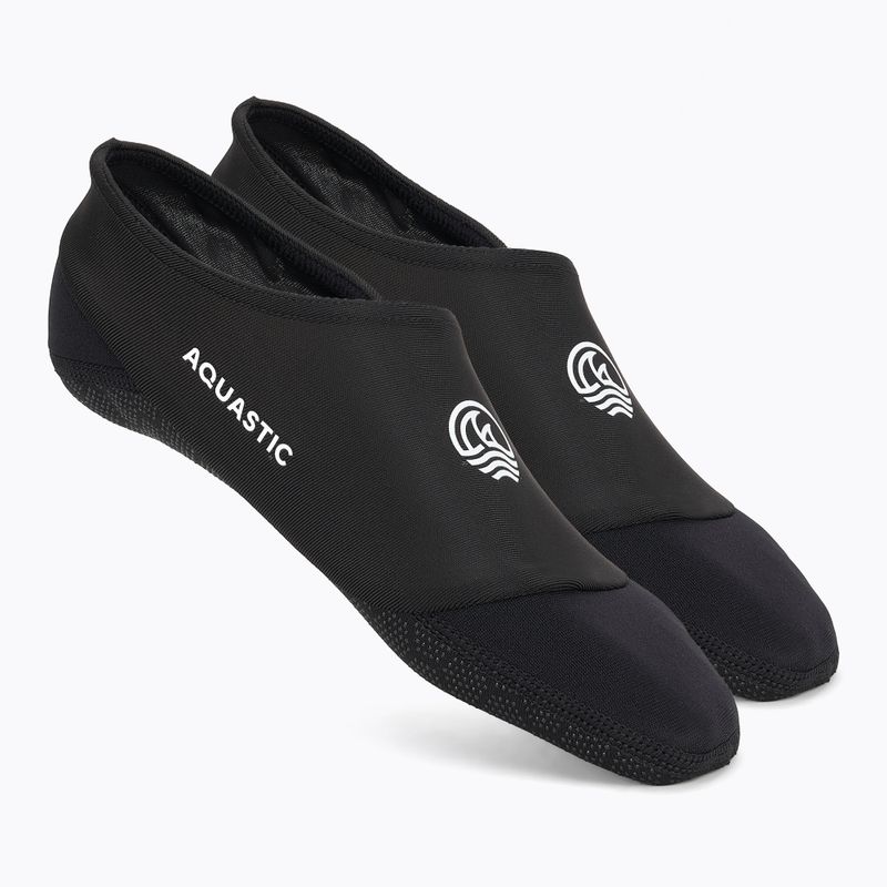 AQUASTIC Seavie Calze da piscina antiscivolo nere