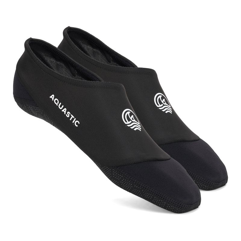 AQUASTIC Seavie Calze da piscina antiscivolo nere 6