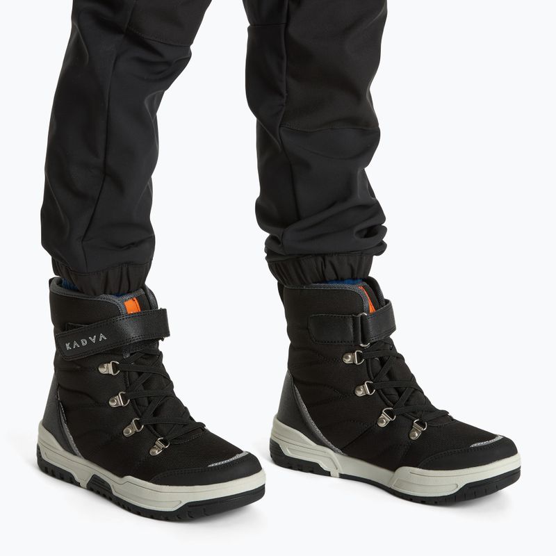 KADVA Flow WaterProof stivali da neve per bambini nero 2