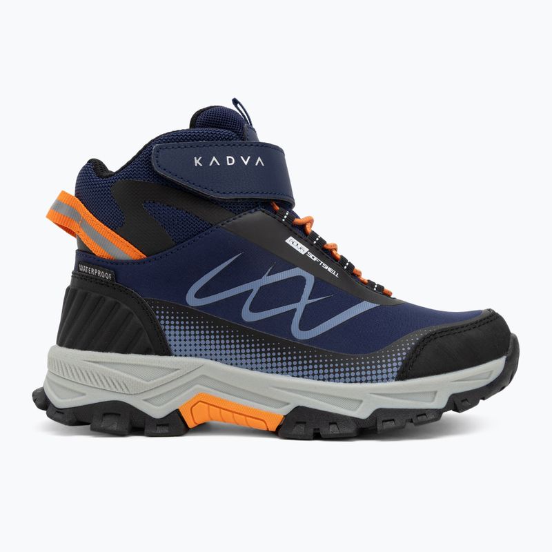 Scarpe da trekking per bambini KADVA Rocky Trail Mid WaterProof Softshell blu navy 5