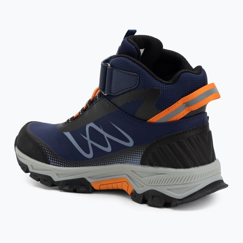 Scarpe da trekking per bambini KADVA Rocky Trail Mid WaterProof Softshell blu navy 6