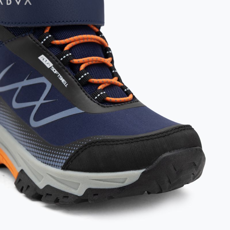 Scarpe da trekking per bambini KADVA Rocky Trail Mid WaterProof Softshell blu navy 10