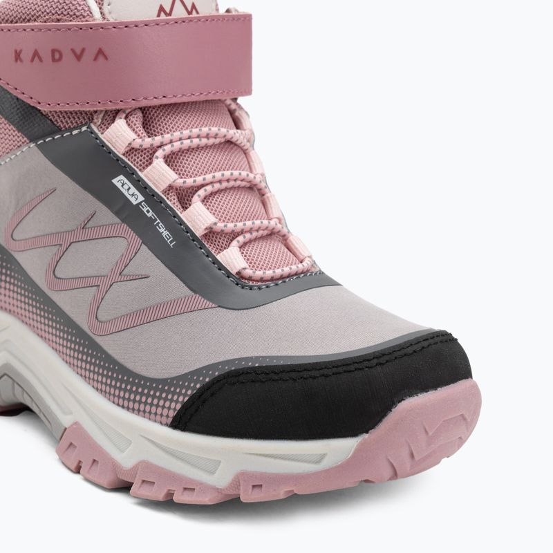 Scarpe da trekking per bambini KADVA Rocky Trail Mid WaterProof Softshell grigio 10