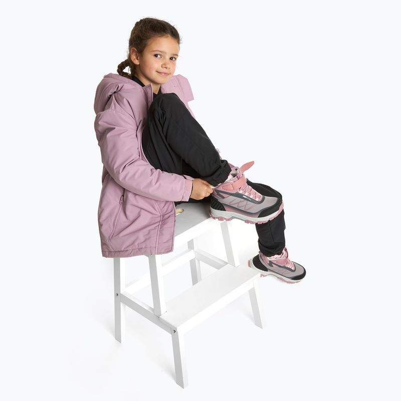 Scarpe da trekking per bambini KADVA Rocky Trail Mid WaterProof Softshell grigio 4