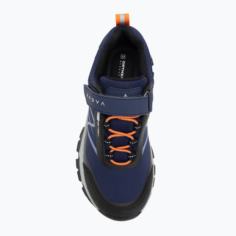 Scarpe da trekking per bambini KADVA Rocky Trail Low WaterProof Softshell blu navy 8