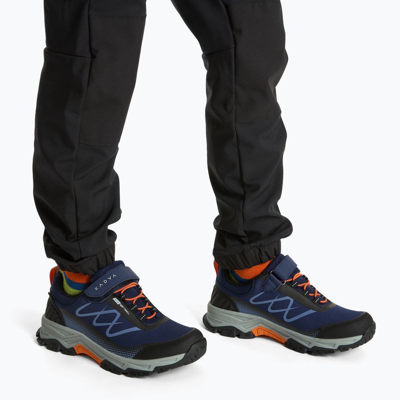 Scarpe da trekking per bambini KADVA Rocky Trail Low WaterProof Softshell blu navy 2