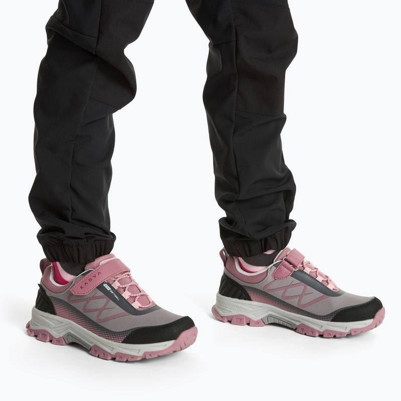 Scarpe da trekking per bambini KADVA Rocky Trail Low WaterProof Softshell grigio 2