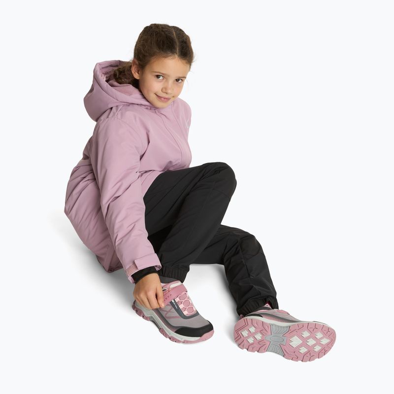 Scarpe da trekking per bambini KADVA Rocky Trail Low WaterProof Softshell grigio 4
