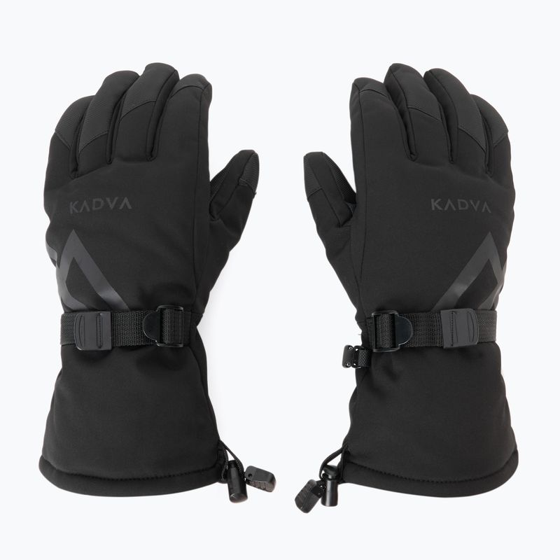 Guanti da sci da uomo KADVA Mountain Flow 3M Thinsulate neri 2