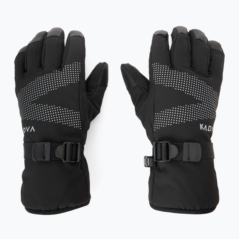 Guanti da sci donna KADVA Mountain Flow Pro pelle 3M Thinsulate nero 2