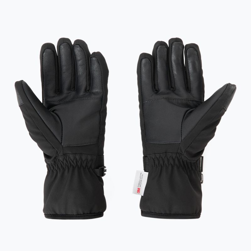 Guanti da sci donna KADVA Mountain Flow Pro pelle 3M Thinsulate nero 3