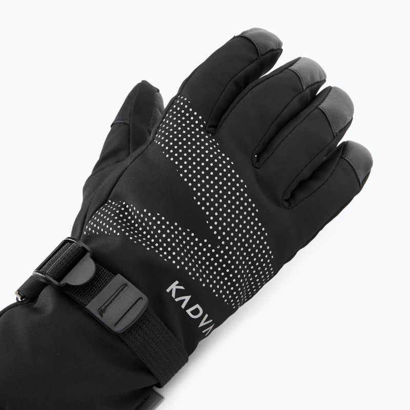 Guanti da sci donna KADVA Mountain Flow Pro pelle 3M Thinsulate nero 4
